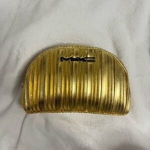 Gold MAC cosmetic Bag